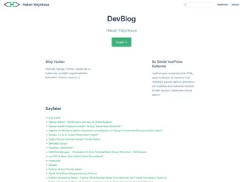 Hakanyalcinkaya.github.io screenshot