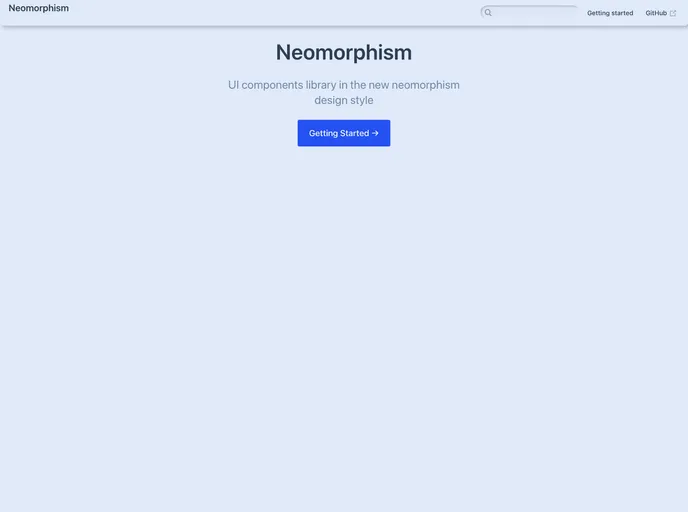 Neomorphism screenshot