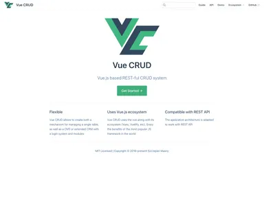 Vue Crud screenshot